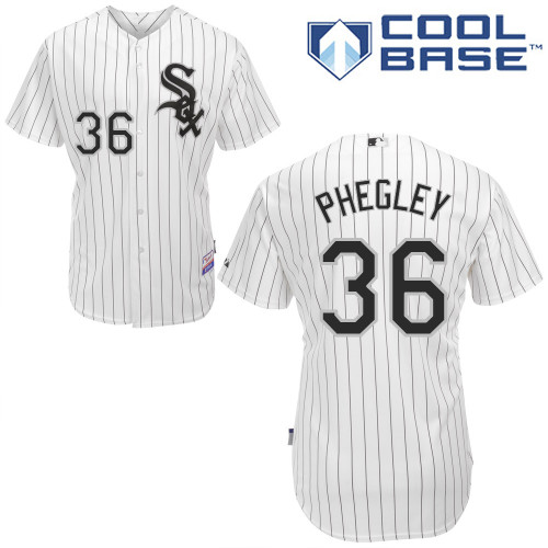Josh Phegley #36 MLB Jersey-Chicago White Sox Men's Authentic Home White Cool Base Baseball Jersey
